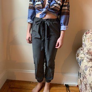 High-waisted joggers